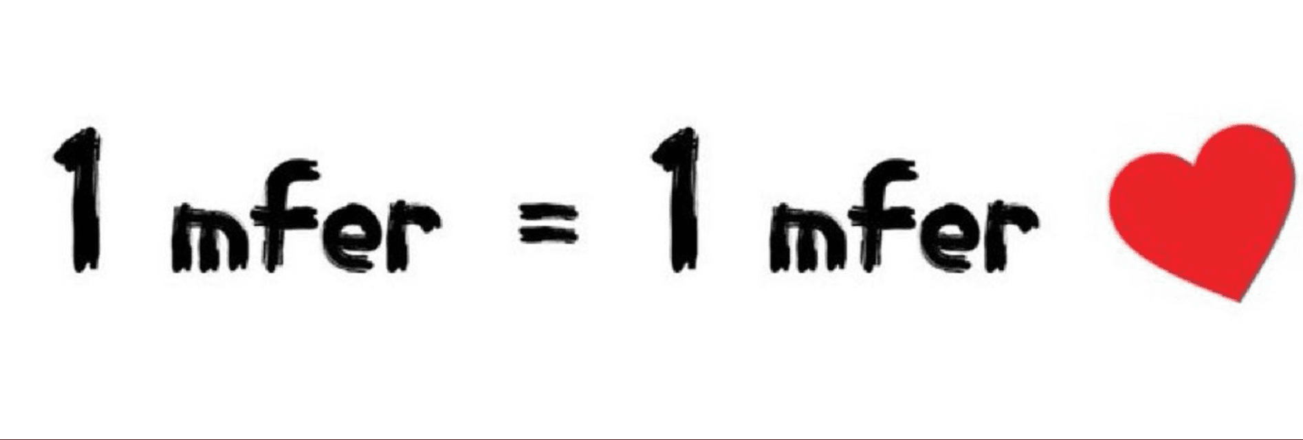 1 mfer = 1 mfer （mfers 必會公式）來自 @MasterChanX （https://twitter.com/MasterChanX）